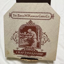 Pair of Vintage Knowles China Co Collector Plates – Accordion Boy & Pipe-Smoking Ship Tender