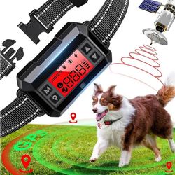 GPS Dog Collar Fence System Waterproof Wireless Fence for Dogs Adjustable 