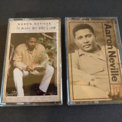 Aaron Neville Lot Of 2 Cassette Tapes, Records, VHS 