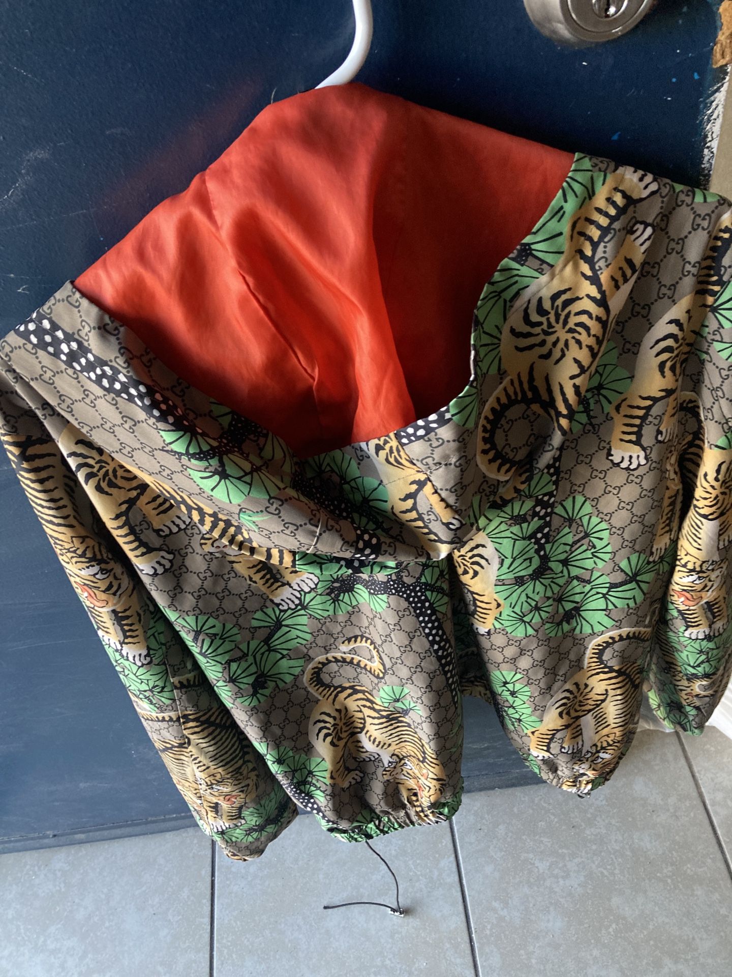 Gucci Bengal Tiger Print Windbreaker Jacket Xl Men s clothing