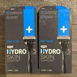 Schick Hydro Skin Comfort Razor W/2 Cartridges $6 Each 
