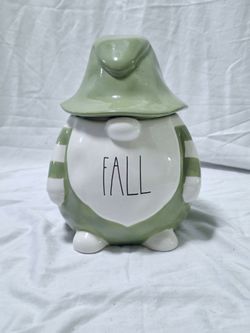 Rae Dunn Gnome "FALL" Cookie Jar