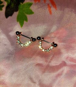 14 Gage Wrap Around Nipple Rings