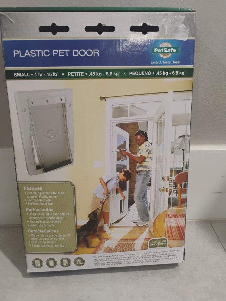 Puerta De Plástico Para Mascotas Pequeñas