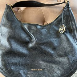 Michael Kors Black Leather Purse 
