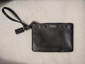 Small Black Wallet Wristlet Coach Bag Purse