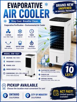 Evaporative Air Cooler Model BW-102Y