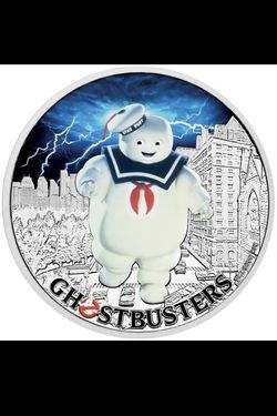 TUVALU $1 2017 Silver 1oz. 'Ghostbusters™ - Stay Puft Marshmallow Man'