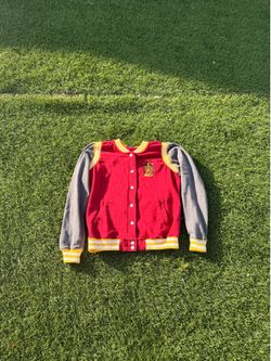 Harry Potter Gryffindor Varsity Jacket Red Grey Size L