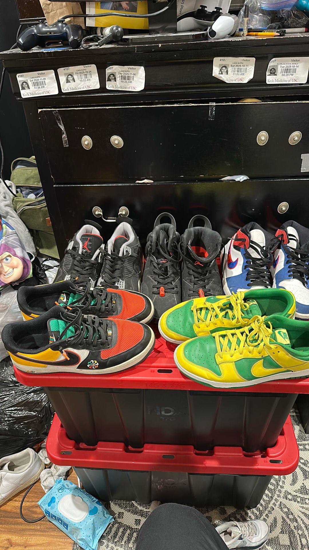 Size 13 Jordans, Dunks, Forces