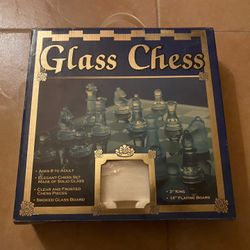 Glass Chess Board Game 