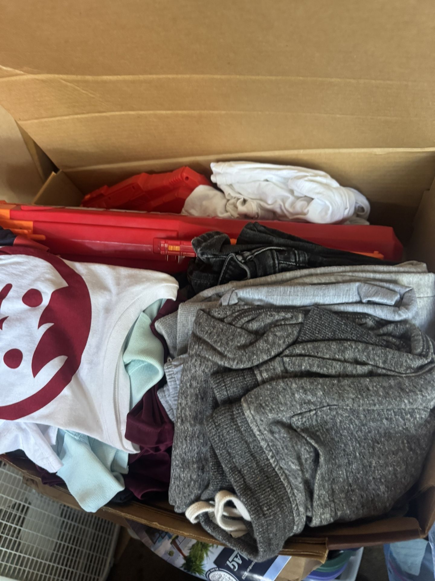 Box Of Boys Close And Nerf Gun