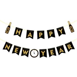 New Happy New Year Banner 2022 New Year Eve Party Banner Party Decorations Supplies 2022 New Year Party Photo Background Decoration Supplies