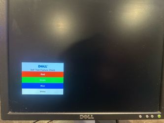 Dell E176PF 17-inch LCD Monitor + VGA Cable + VGA to HDMi Adapter