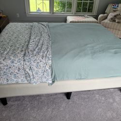 Queen Sized Sleep Number Mattress And Bed Stand