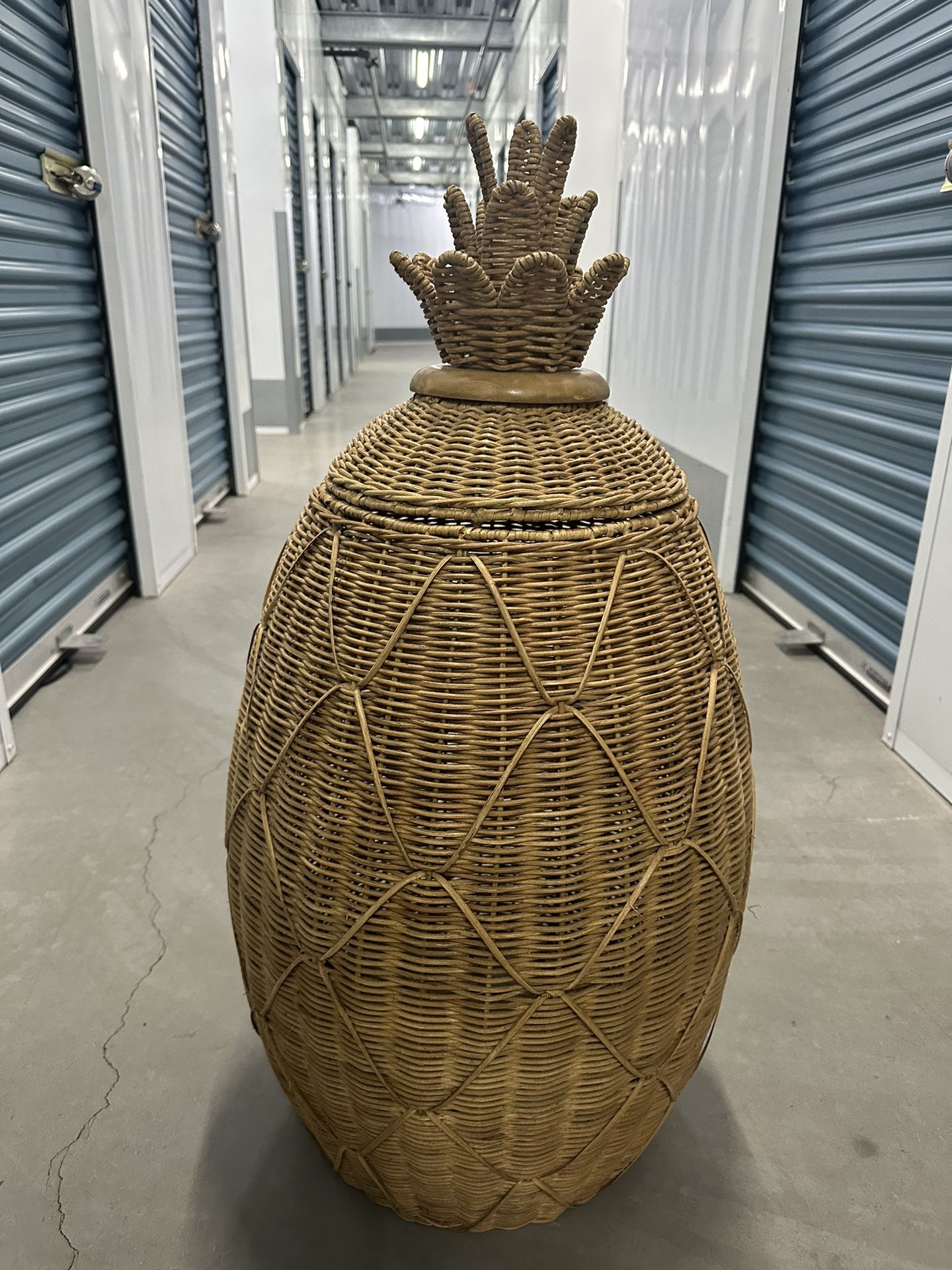 Anthropologie Pineapple Laundry Basket
