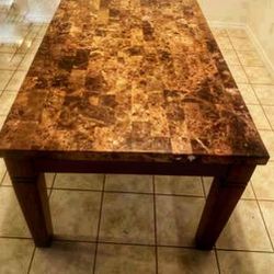 Marble Dining Table (71x38x30.5 H)