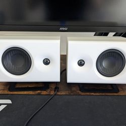 Edifier MR4 Studio Monitors w/ Stand (White)
