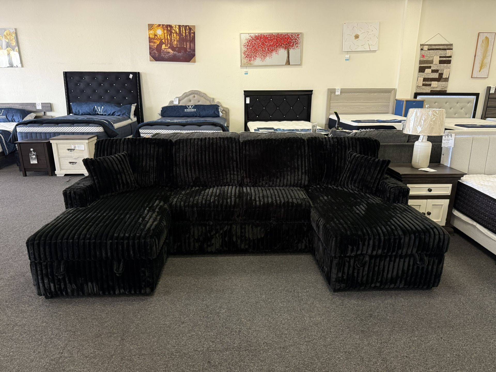 Double Chaise Sleeper Sofa 