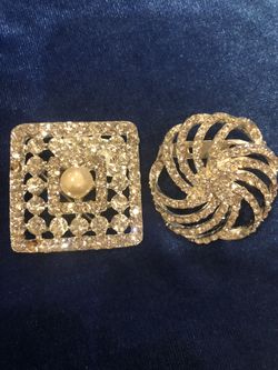 Rhinestone brooches