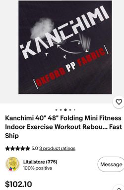 KANCHIMI 40" Folding Mini Fitness Trampoline save money instead of going to the gym!