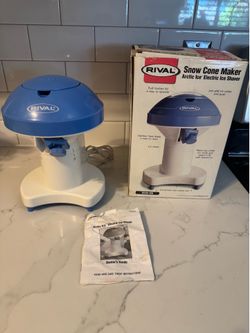 Rival Arctic Ice Electric Ice Shaver Snow Cone Maker