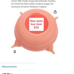 new open box item puppy or kitten fedder $20