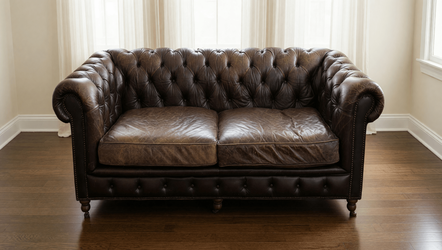 Restoration Hardware Kensington Leather Sofa Set - Good Condition, 96x30x44 - Jacksonville, FL