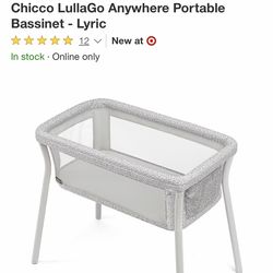 Chicco LullaGo Anywhere Portable Bassinet - Lyric