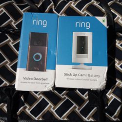 Ring Video Doorbell And Stick Up Camera