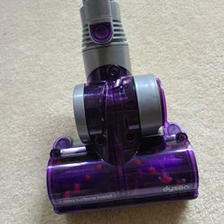 Dyson Purple & Gray Mini Turbine Head Vacuum Attachment Brush Pet hair fur
