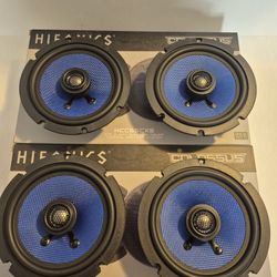 HIFONICS 2 PAIRS 6.5" 2 WAY 125 WATTS SHALLOW MOUNT CAR SPEAKER