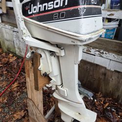 8hp Johnson Outboard  Motor