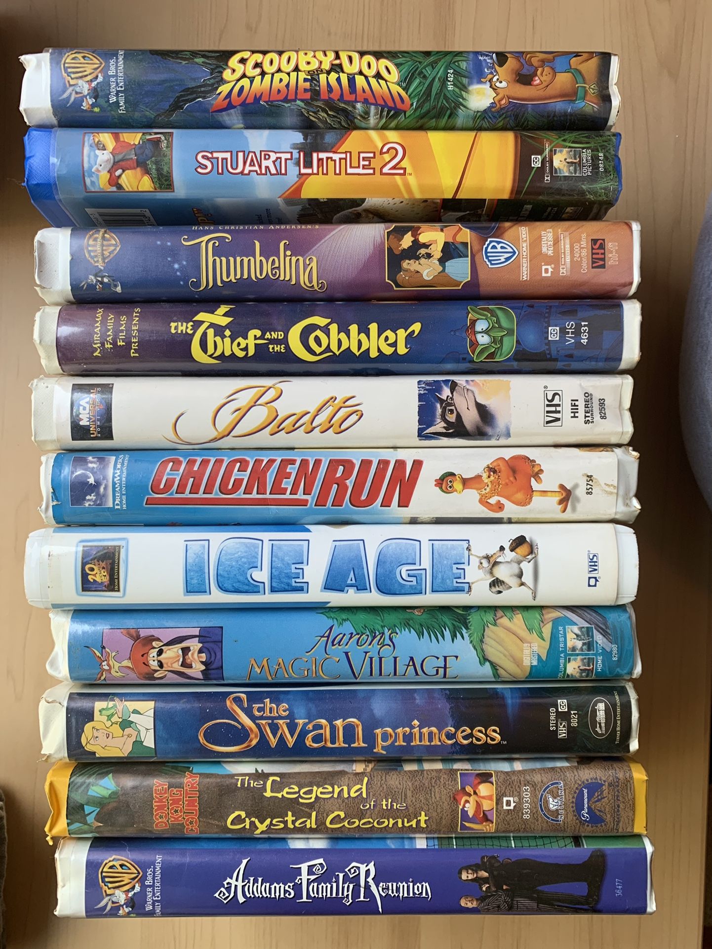 VHS Movies (e.g. Ice Age, Stuart Little 2, & More)