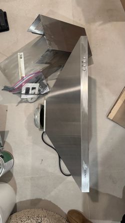 Stainless steel hood range