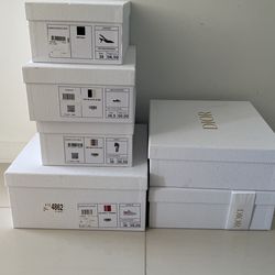 Dior Paper Bang And Shoe/purse Box