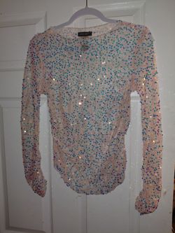 Sans Souci Sequin Fishnet Top