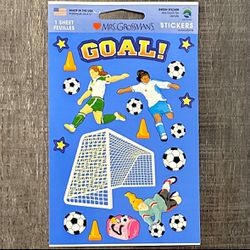 New Soccer “Goal!” Scrapbook Stickers