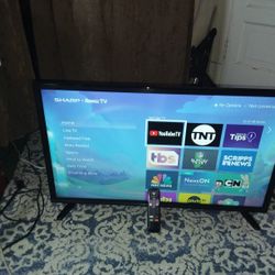 SHARP Roku Smart TV 32" Inch Remote control Includes 