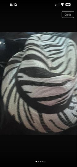 Women’s Zebra Print Wide Brim Hat