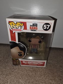 Funko Pop! Raj Koothrappali #57 Big Bang Theory NIB Box Damage