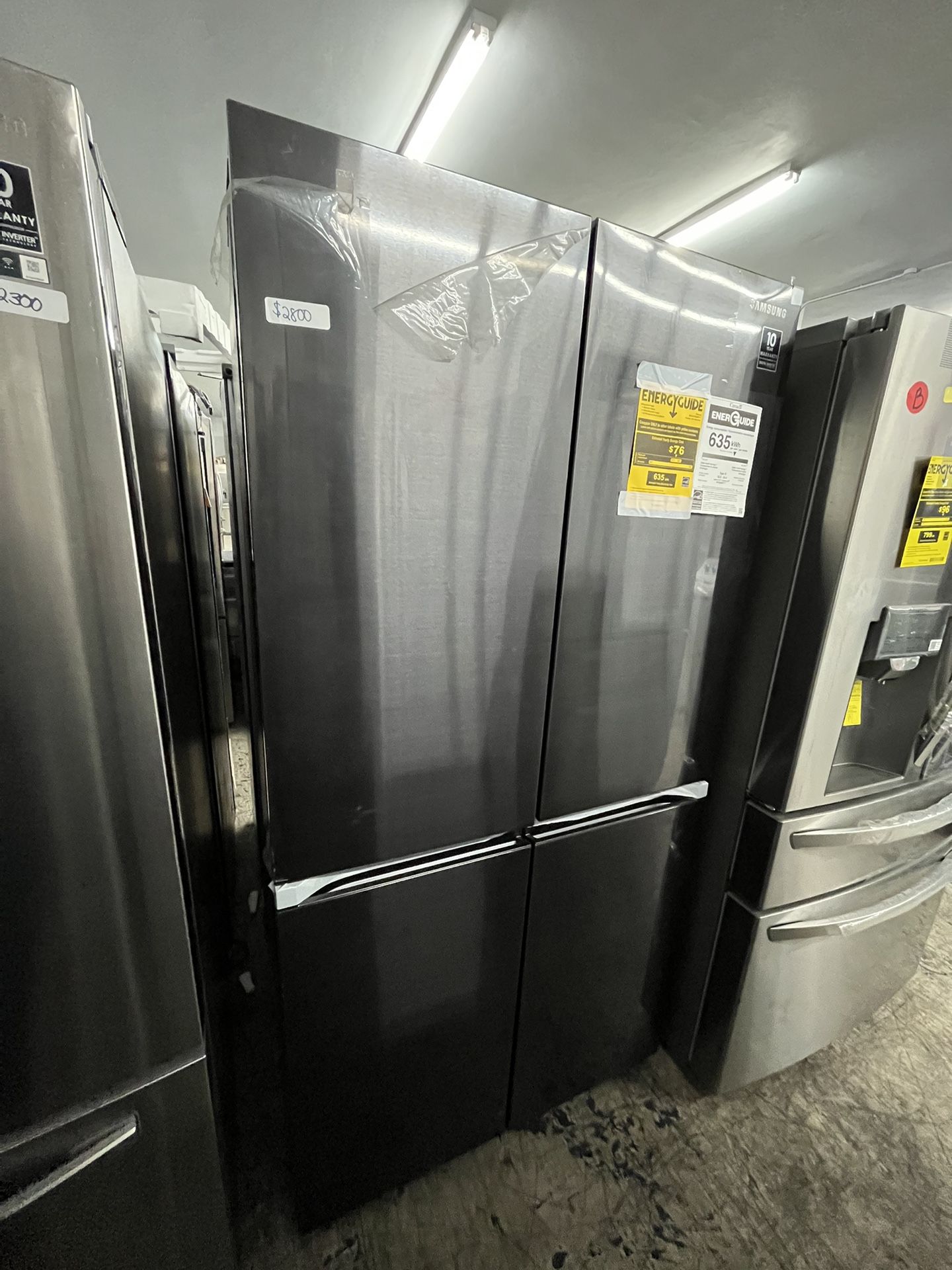 2021 Samsung Black Stainless Flex 4 Door Refrigerator