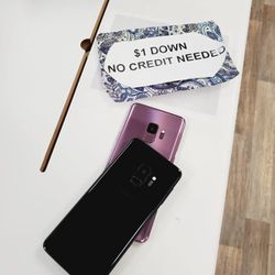 Samsung Galaxy S9 Plus- Pay $1 DOWN AVAILABLE - NO CREDIT NEEDED
