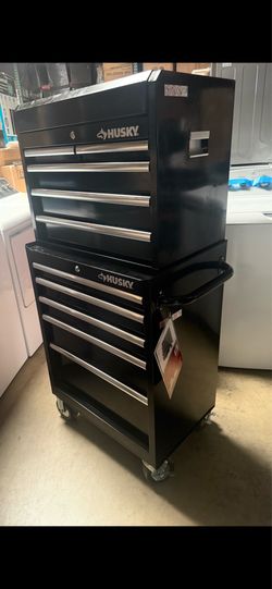 2 pcs tool box Husky black w 27 x 18 in d
