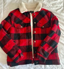 Plaid Sherpa Jacket