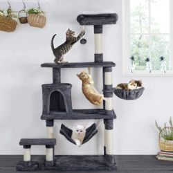 Cat Tree Condo with Hammock Pet Furniture Activity Tower
 #1330
