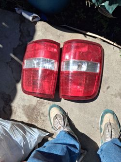 Pair of Red and Clear Tail Lights