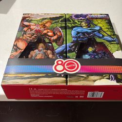 Masters of The Universe Origins Retro Punching He-Man Skeletor 80th Set New 
