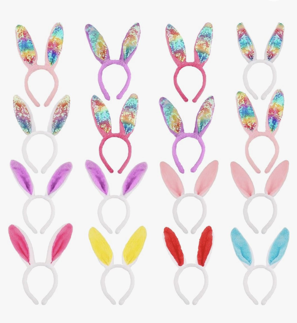 30 Pieces Easter Bunny Ear Headbands