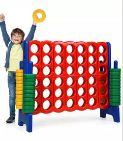 Jumbo 4-to-Score 4 in A Row Giant Game Set